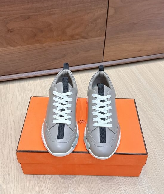Hermes Classic Suede Leather Casual Shoes Soft Sole Comfortable Daily Footwear