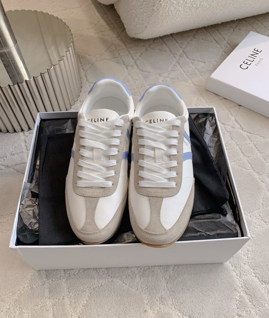 Celine Classic Color Matching Leather Casual Sneakers