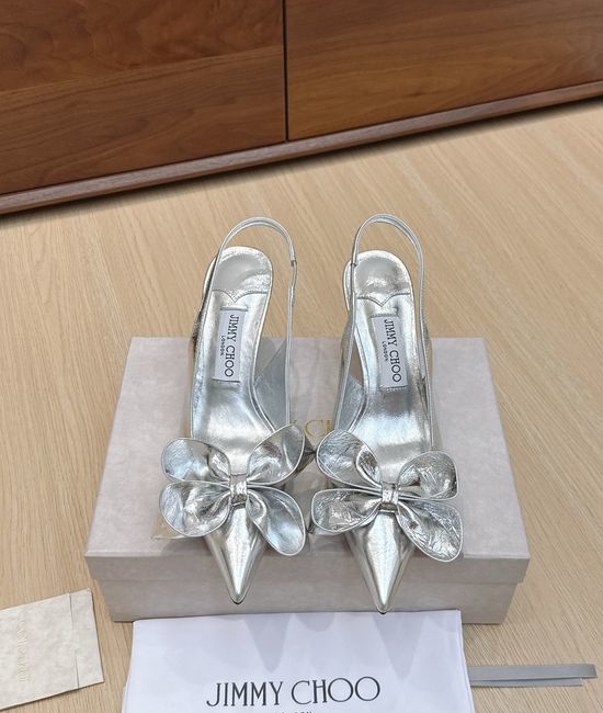 Jimmy Choo Bow Slide Sandals, Retro and Fashionable