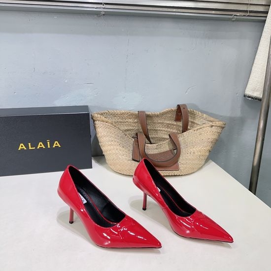 Alaia Heart Decor Pointed Toe Stiletto High Heel Pumps