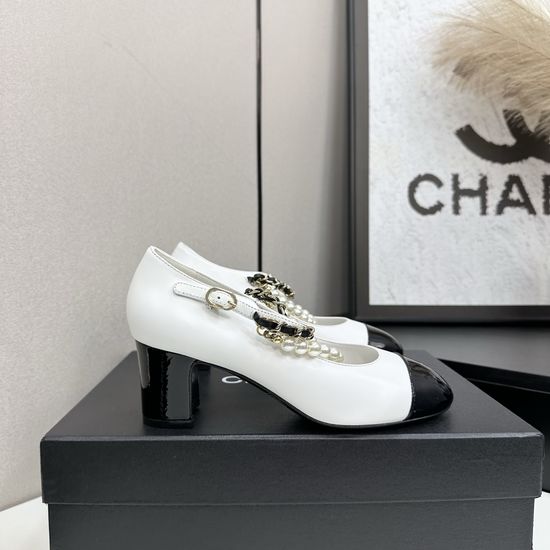 Chanel Elegant Sheepskin Heels For Daily Wear