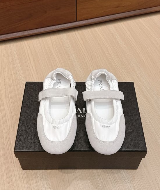 Prada Elegant Patchwork Mary Jane Flats