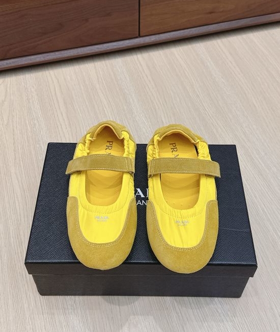 Prada Elegant Patchwork Mary Jane Flats