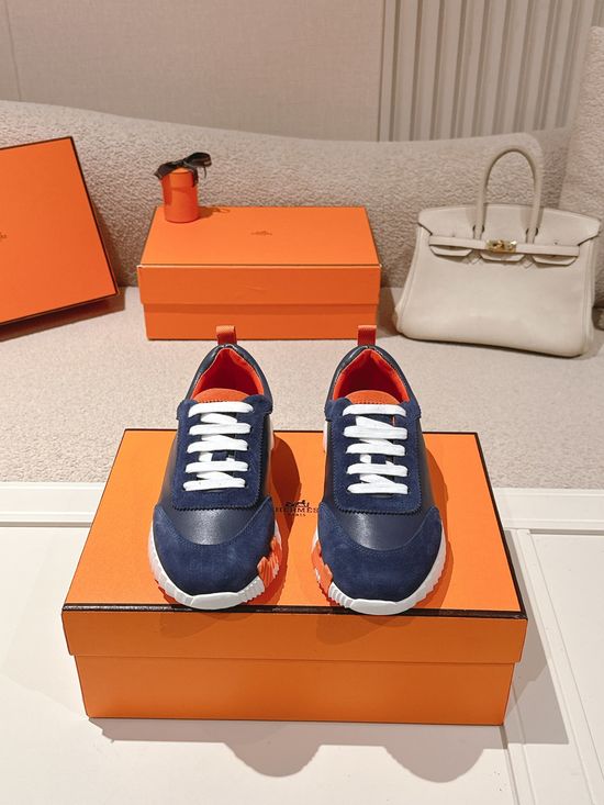 Hermes Chunky Casual Sneakers Soft Sole Breathable Lightweight Daily Footwear