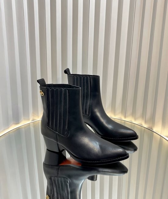 Christian Dior CD Chelsea Style Riding Boots with CD Logo Buckle