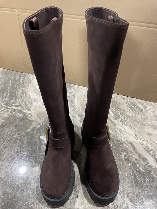 Prada Classic Label Knight Boots Premium Leather Anti-slip Sole