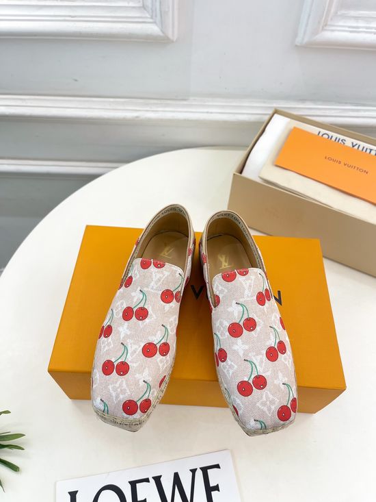 Louis Vuitton Classic Pattern Espadrilles Comfortable Stylish Casual Daily Shoes