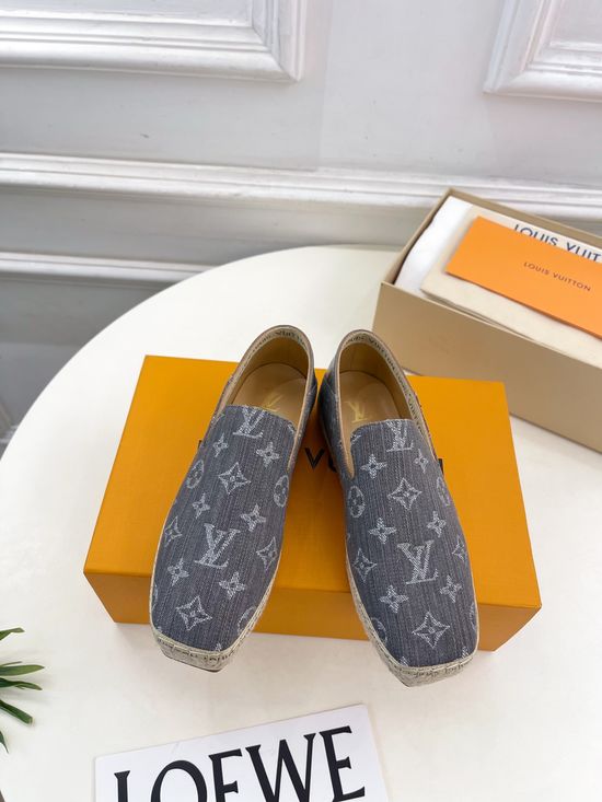 Louis Vuitton Classic Pattern Espadrilles Comfortable Stylish Casual Daily Shoes