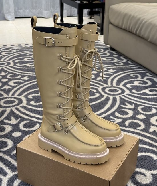 Hermes Full Grain Calfskin High Boots Durable Comfort