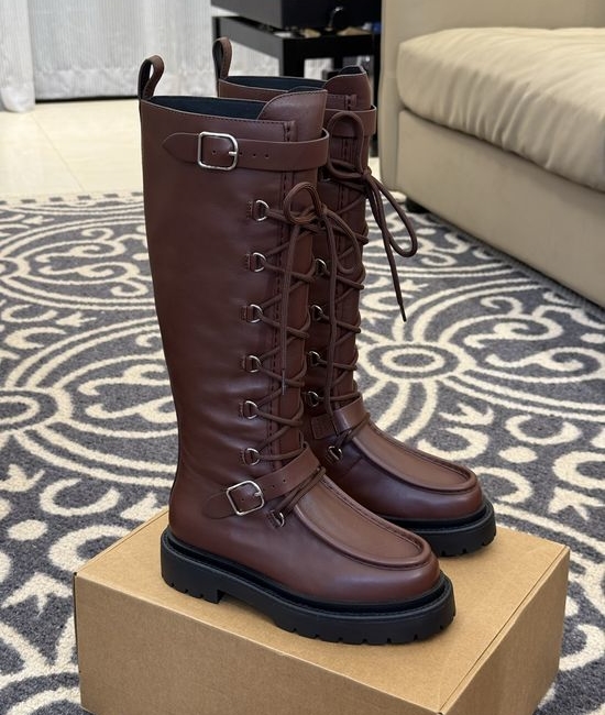 Hermes Full Grain Calfskin High Boots Durable Comfort