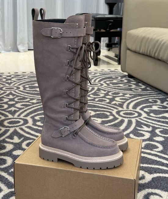 Hermes Suede Calfskin High Top Boots Premium Quality