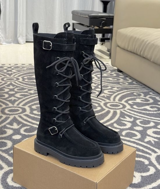 Hermes Suede Calfskin High Top Boots Premium Quality