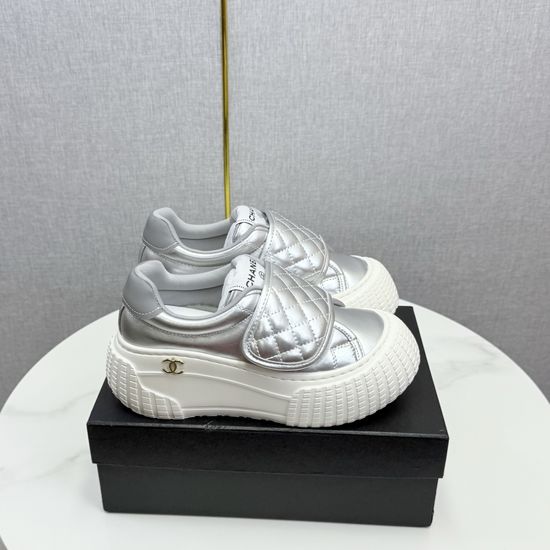 Chanel Embroidered Casual Versatile Comfortable Athletic Sneakers