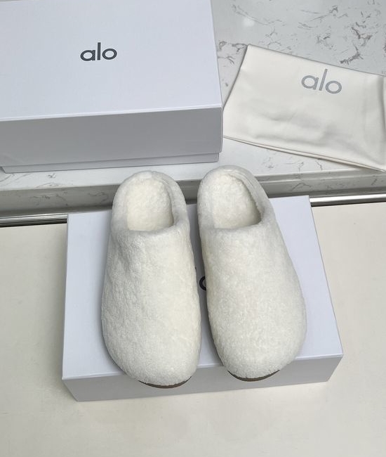 Alo Warm Wool Slippers Soft Non-slip Sole Comfortable Footwear