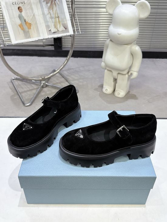 Prada Platform Mary Jane Shoes Non-slip Lightweight Comfort Sole