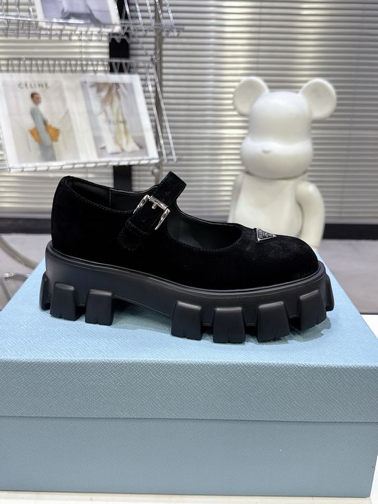 Prada Platform Mary Jane Shoes Non-slip Lightweight Comfort Sole