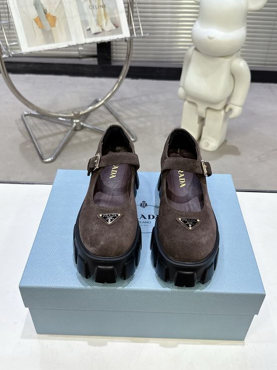 Prada Platform Mary Jane Shoes Non-slip Lightweight Comfort Sole