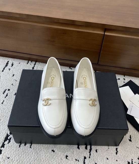 Chanel Vintage Style Leather Loafers Premium Comfortable Sole