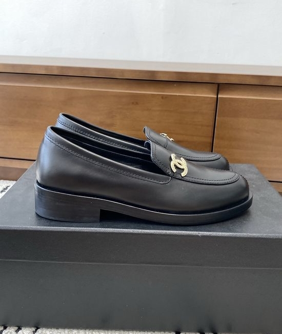 Chanel Vintage Style Leather Loafers Premium Comfortable Sole