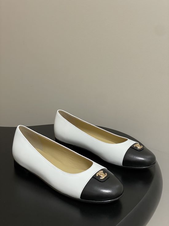 Chanel Classic Colorblock Slingback Sandals with Metal Buckle