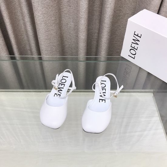 Loewe Premium Soft Leather Comfortable Flat Slippers