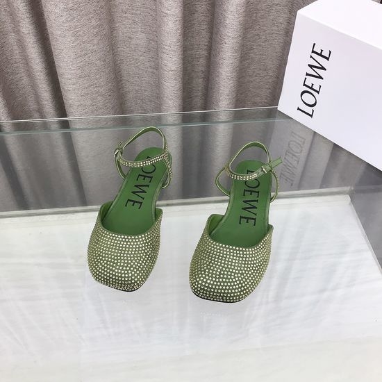 Loewe Premium Soft Leather Comfortable Flat Slippers