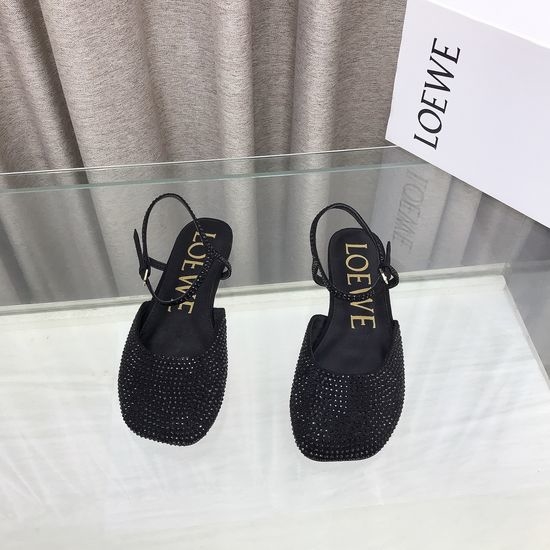 Loewe Premium Soft Leather Comfortable Flat Slippers