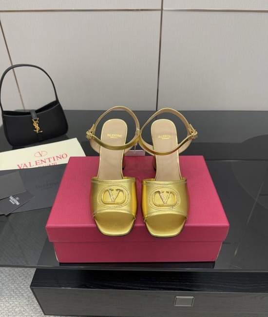 Valentino Elegant High Heel Sandals with Premium Leather Upper