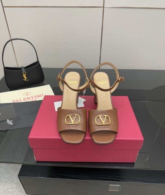 Valentino Elegant High Heel Sandals with Premium Leather Upper