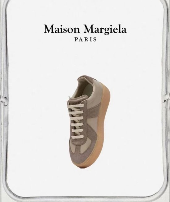 Maison Margiela MM6 Casual Stitched Sneakers With Thickened Non-Slip Sole