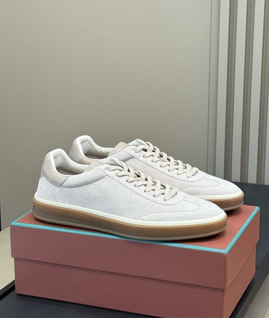 Loro Piana Premium Lambskin Casual Sneakers With Soft Oxford Sole