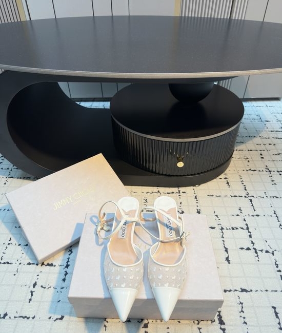 Jimmy Choo Mesh High Heel Pumps Soft Sheepskin Lining