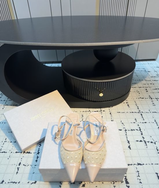 Jimmy Choo Mesh High Heel Pumps Soft Sheepskin Lining