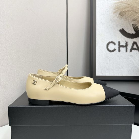 Chanel Premium Leather Fashion Shoes With Metal Buckle