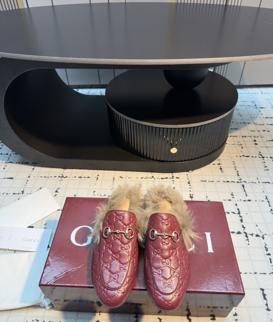 Gucci Classic Horsebit Fur Slides Casual Premium Easy Wear Shoes