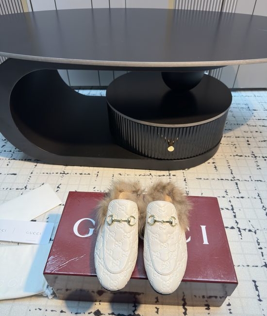 Gucci Classic Horsebit Fur Slides Casual Premium Easy Wear Shoes
