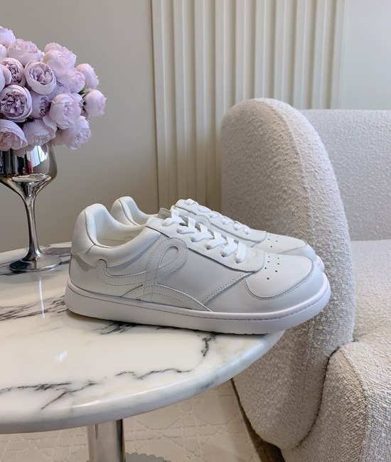Loewe Minimalist Leather Casual Sneakers Comfortable Lightweight