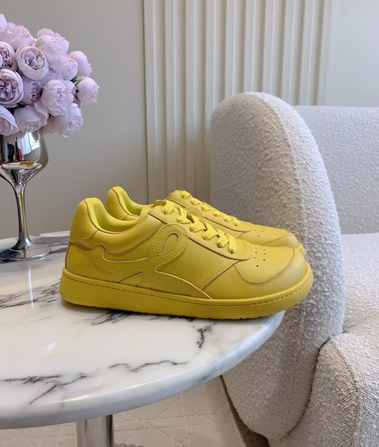 Loewe Minimalist Leather Casual Sneakers Comfortable Lightweight
