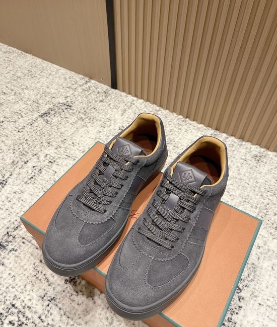 Loro Piana Premium Suede Low-top Casual Sneakers Non-slip Soft Sole