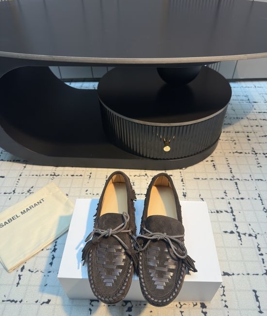 Isabel Marant Suede Woven Nomadic Loafers with Autumn Vibes