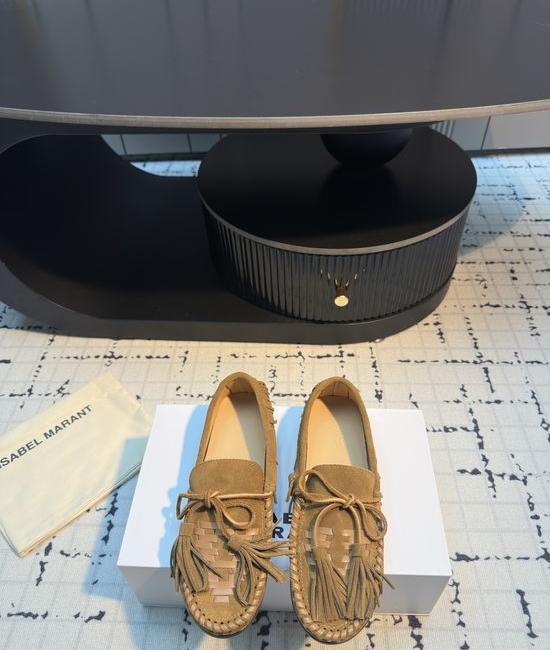 Isabel Marant Suede Woven Nomadic Loafers with Autumn Vibes