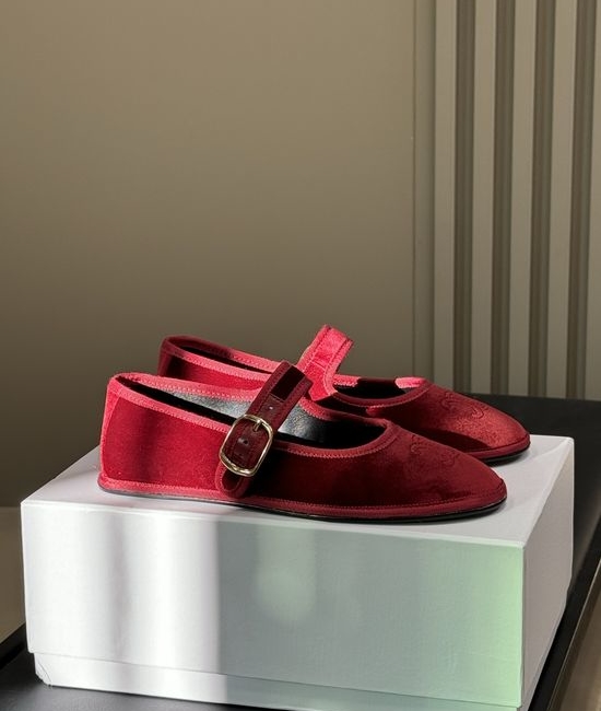 Celine Velvet Mary Jane Shoes Soft Elegant Daily Wear