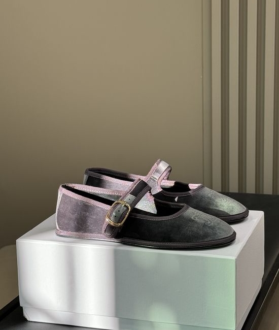 Celine Velvet Mary Jane Shoes Soft Elegant Daily Wear