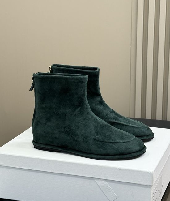 The Row Suede Short Boots for Daily Wear