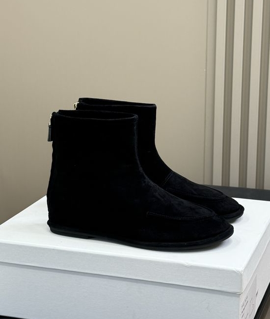 The Row Suede Short Boots for Daily Wear