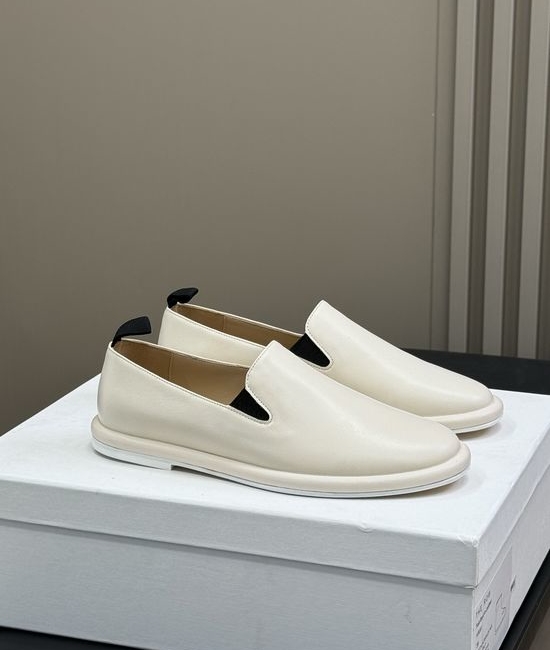The Row Minimalist Soft Leather Loafer Shoes