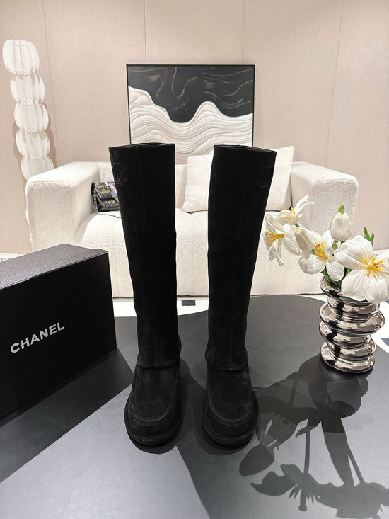 Chanel Soft Suede Comfortable Flat Non-slip Casual Boots