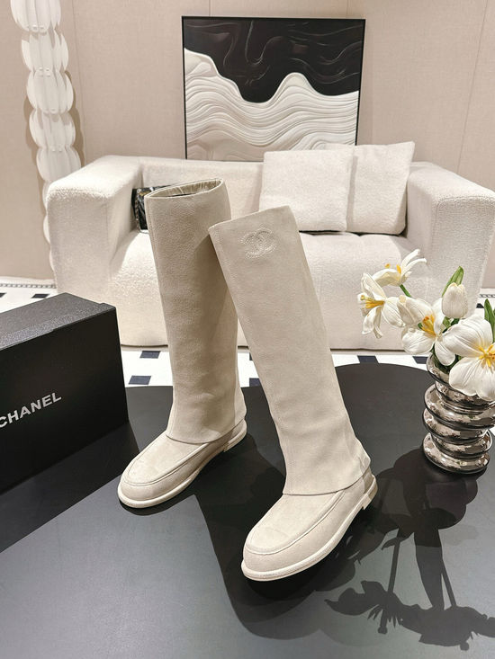 Chanel Soft Suede Comfortable Flat Non-slip Casual Boots