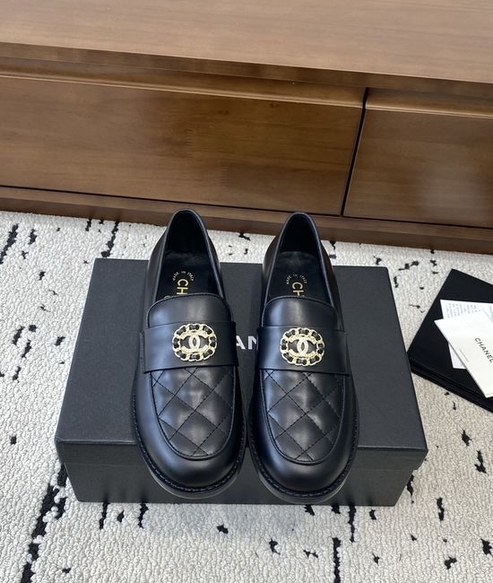 Chanel Vintage Style Leather Loafers Premium Comfortable Sole