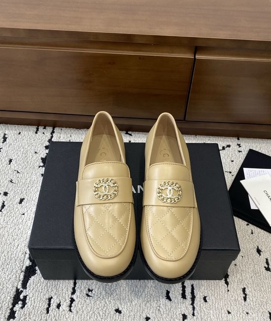 Chanel Vintage Style Leather Loafers Premium Comfortable Sole